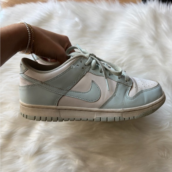 Nike Jordan 1 Low Sky Blue and White Sneakers - Picture 4 of 5